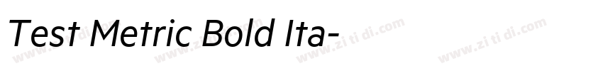Test Metric Bold Ita字体转换 Test Metric Bold Ita字体转换